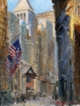 Broad Street New York by Sergei Yaralov