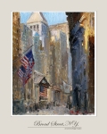 Broad Street New York by Sergei Yaralov