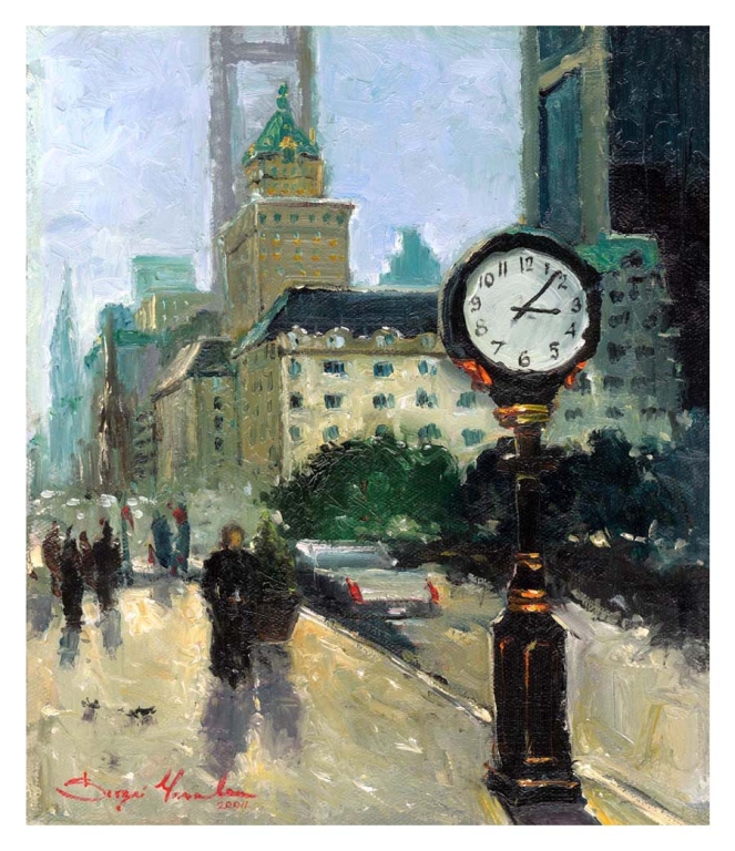 Clock on Fifth Avenue