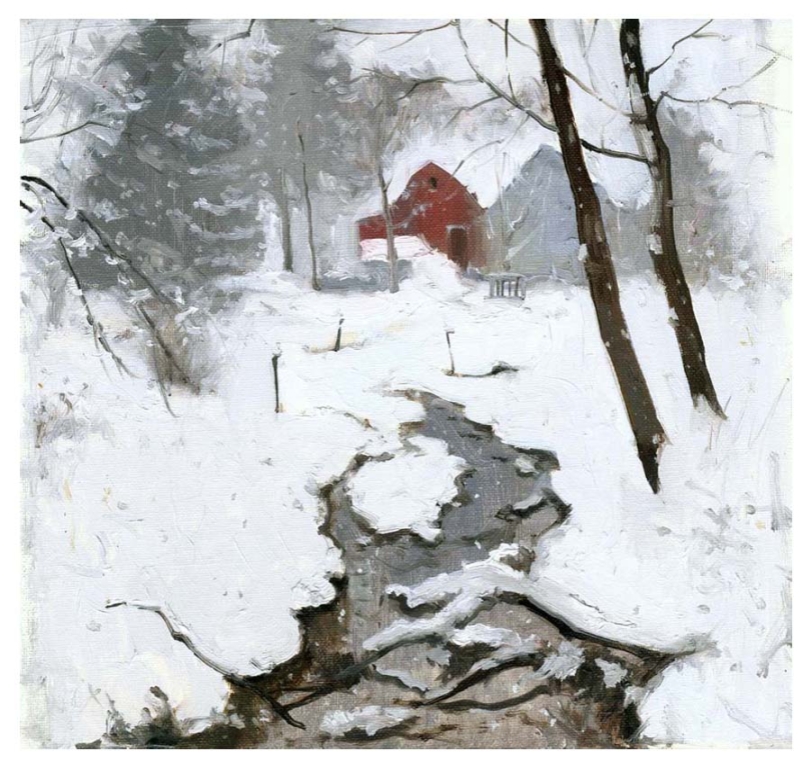 Farm in the Snow