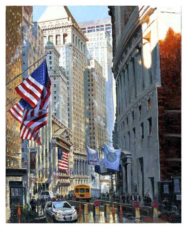 Flags on Broad Street