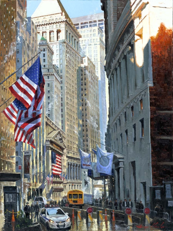 Flags on Broad Street