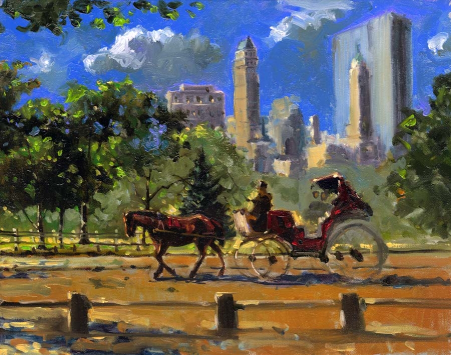 Horse and Buggy in Central Park