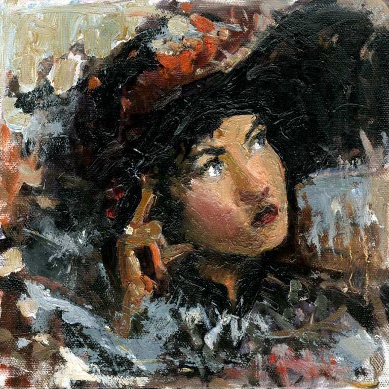 Lady in Black Hat