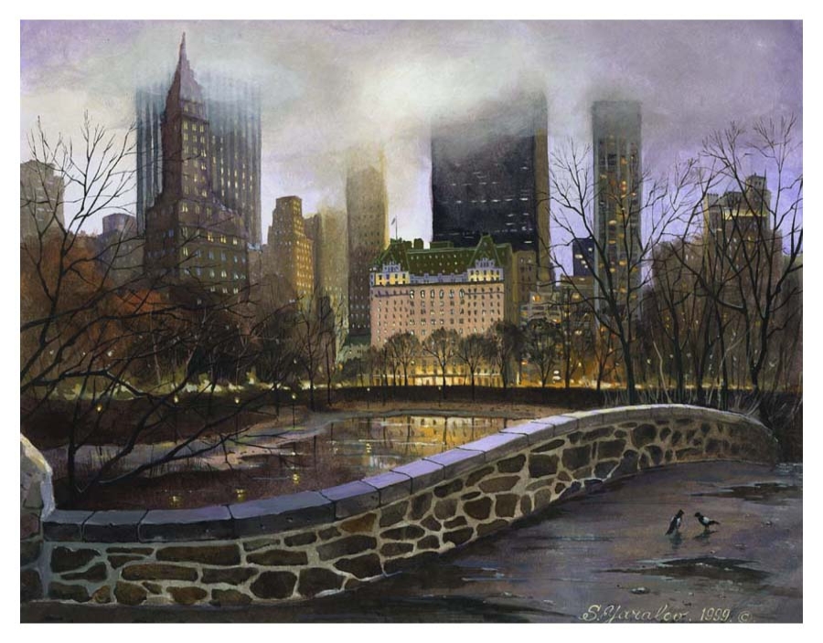 Purple Sky in Central Park