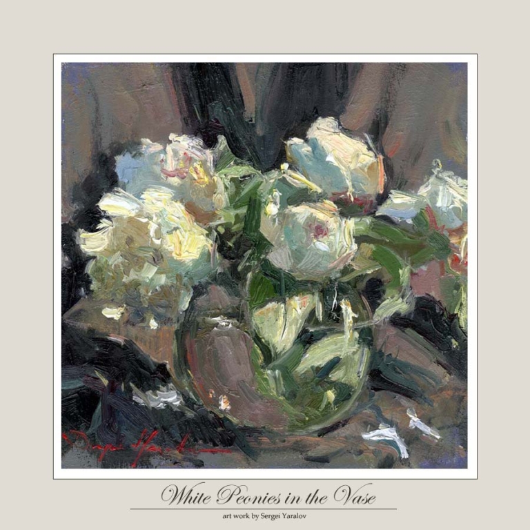 White Peonies in the Vase