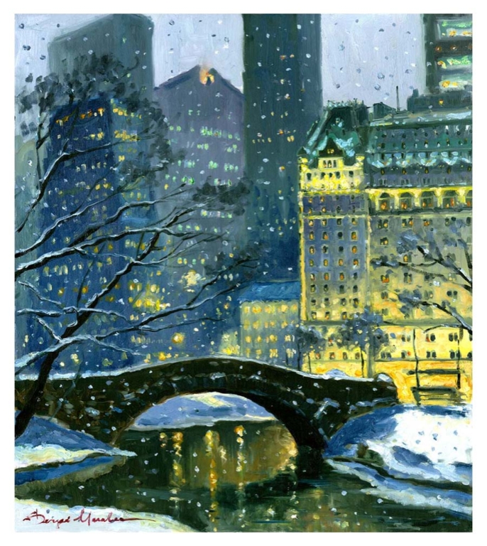 Winter Night in Central Park