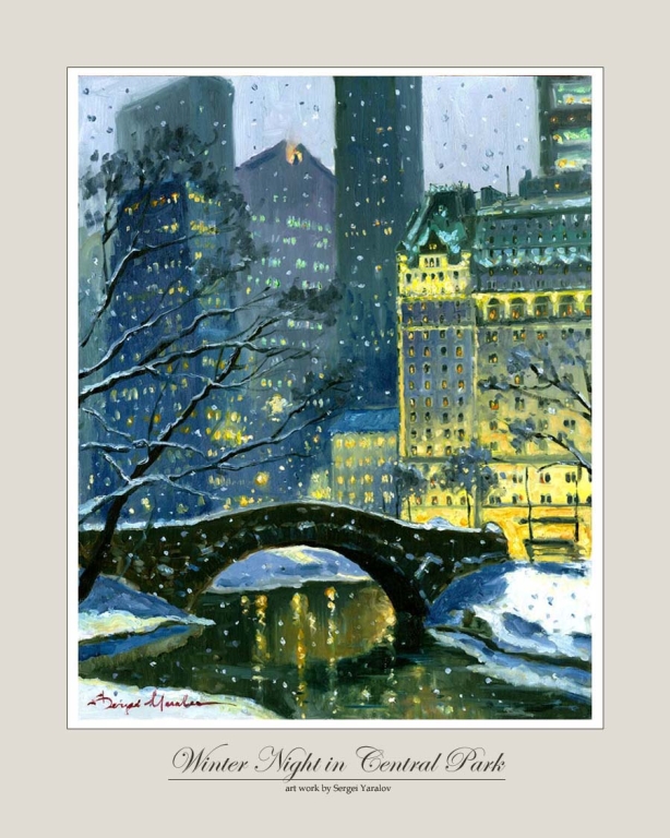 Winter Night in Central Park